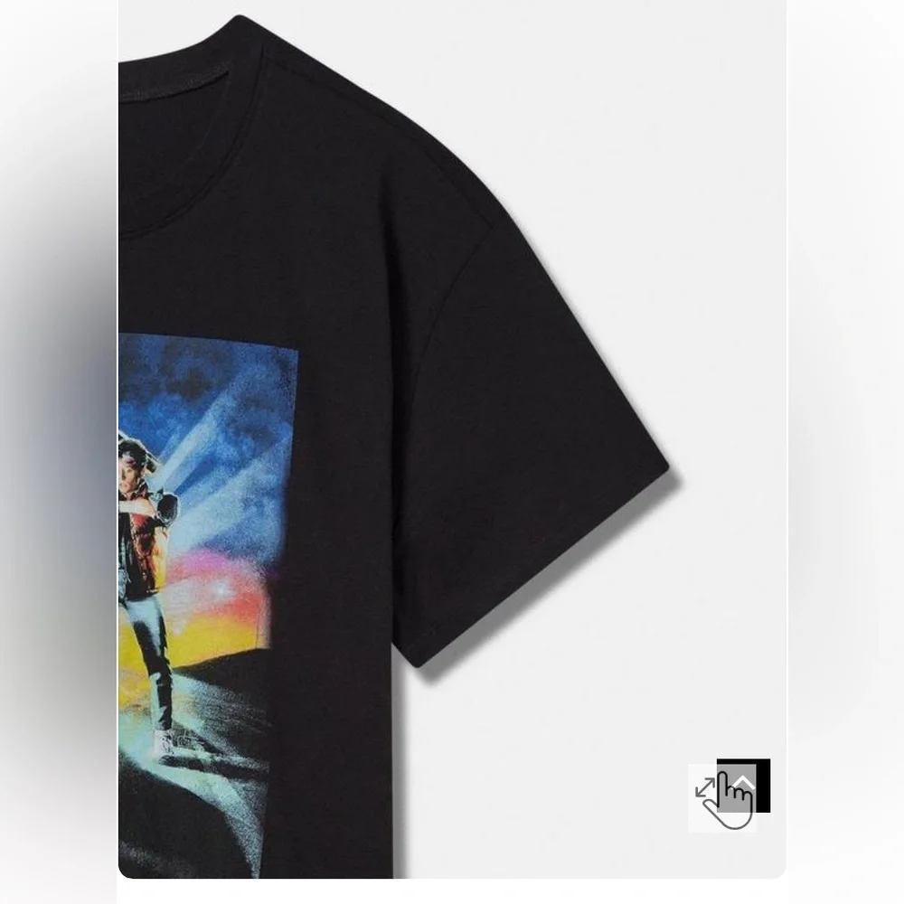 Torrid Back To The Future Relaxed Fit Cotton Boxy Tee Size Large/ 0x - Picture 4 of 5